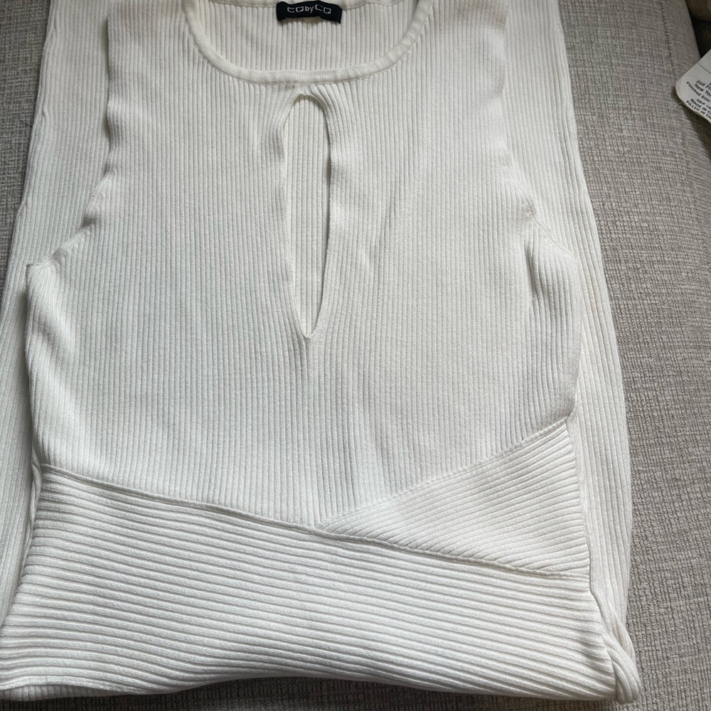 Peekaboo white dress